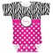Zebra Print & Polka Dots Baby Bodysuit 3-6