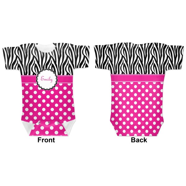 Zebra Print & Polka Dots Baby Bodysuit Approval