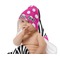 Zebra Print & Polka Dots Baby Hooded Towel on Child