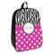 Zebra Print & Polka Dots Backpack - angled view