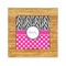 Zebra Print & Polka Dots Bamboo Trivet with 6" Tile - FRONT