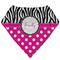 Zebra Print & Polka Dots Bandana Folded Flat