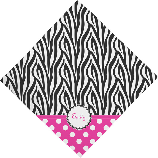 Zebra Print & Polka Dots Bandana - Full View