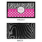 Zebra Print & Polka Dots Bar Mat - Small - APPROVAL