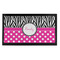Zebra Print & Polka Dots Bar Mat - Small (Personalized)
