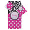 Zebra Print & Polka Dots Bath Towel Sets - 3-piece - Front/Main