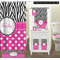 Zebra Print & Polka Dots Bathroom Scene