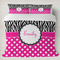 Zebra Print & Polka Dots Bedding Set- King Lifestyle - Duvet