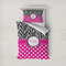 Zebra Print & Polka Dots Bedding Set- Twin Lifestyle - Duvet