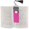 Zebra Print & Polka Dots Bookmark with tassel - In book