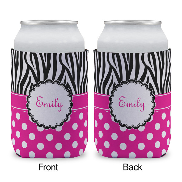 Zebra Print & Polka Dots Can Sleeve - APPROVAL (single)