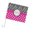 Zebra Print & Polka Dots Car Flag (Personalized)
