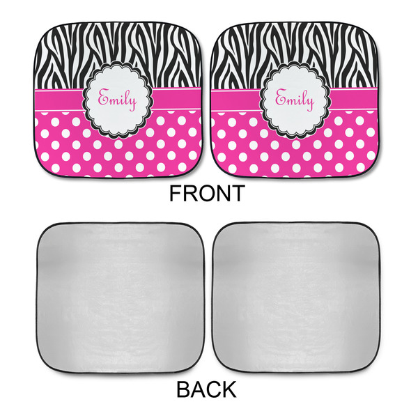 Zebra Print & Polka Dots Car Sun Shades - APPROVAL