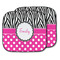 Zebra Print & Polka Dots Car Sun Shade - Two Piece (Personalized)