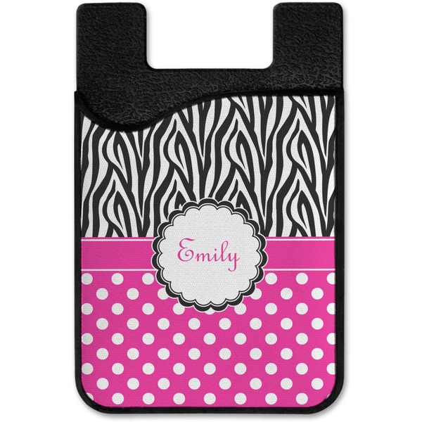 Zebra Print & Polka Dots Cell Phone Credit Card Holder