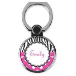 Zebra Print & Polka Dots Cell Phone Ring Stand & Holder (Personalized)