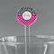 Zebra Print & Polka Dots 5.5" Round Plastic Stir Sticks - Clear (Personalized)