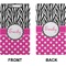 Zebra Print & Polka Dots Clipboard (Legal) (Front + Back)