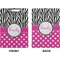 Zebra Print & Polka Dots Clipboard (Letter) (Front + Back)