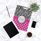 Zebra Print & Polka Dots Clipboard - Lifestyle Photo
