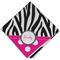 Zebra Print & Polka Dots Cloth Dinner Napkin - Single w/ Name or Text