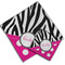 Zebra Print & Polka Dots Cloth Napkins - Personalized Lunch & Dinner (PARENT MAIN)