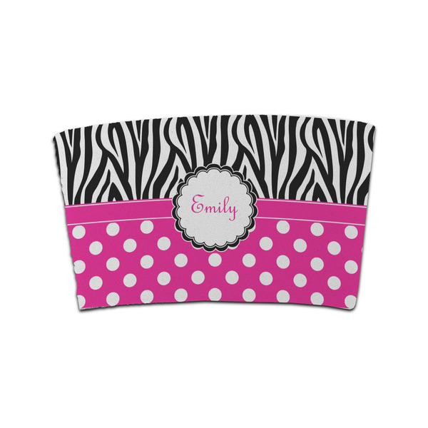 Custom Zebra Print & Polka Dots Coffee Cup Sleeve (Personalized)