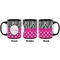 Zebra Print & Polka Dots Coffee Mug - 11 oz - Black APPROVAL