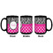 Zebra Print & Polka Dots Coffee Mug - 15 oz - Black APPROVAL