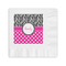 Zebra Print & Polka Dots Coined Cocktail Napkins (Personalized)