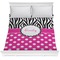 Zebra Print & Polka Dots Comforter (Queen)