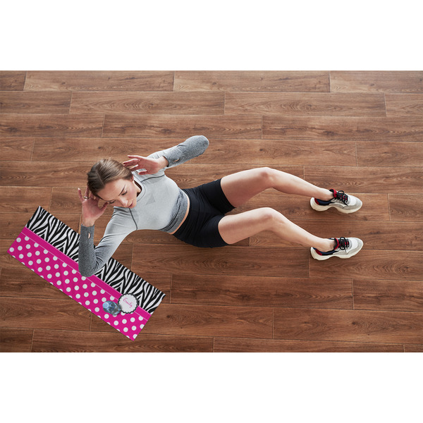 Zebra Print & Polka Dots Cooling Towel- Lifestyle