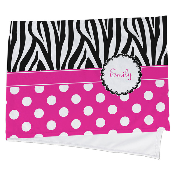 Custom Zebra Print & Polka Dots Cooling Towel (Personalized)