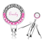 Zebra Print & Polka Dots Corkscrew (Personalized)