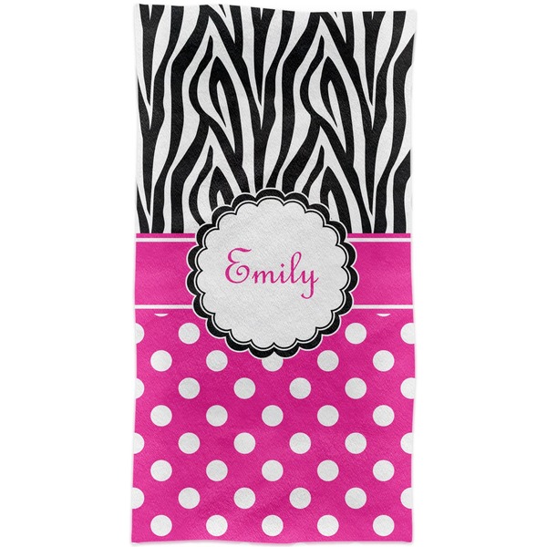 Zebra Print & Polka Dots Crib Comforter/Quilt - Apvl