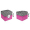 Zebra Print & Polka Dots Cubic Gift Box - Approval