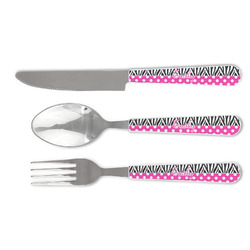 Zebra Print & Polka Dots Cutlery Set (Personalized)