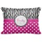 Zebra Print & Polka Dots Decorative Baby Pillowcase - 16"x12" (Personalized)