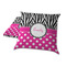 Zebra Print & Polka Dots Decorative Pillow Case - TWO