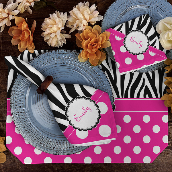 Zebra Print & Polka Dots Dining Set