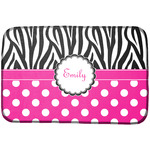 Zebra Print & Polka Dots Dish Drying Mat (Personalized)