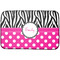 Zebra Print & Polka Dots Dish Drying Mat (Personalized)