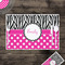 Zebra Print & Polka Dots Disposable Paper Placemat - In Context