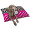 Zebra Print & Polka Dots Dog Bed - Large LIFESTYLE