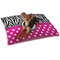 Zebra Print & Polka Dots Dog Bed - Small LIFESTYLE
