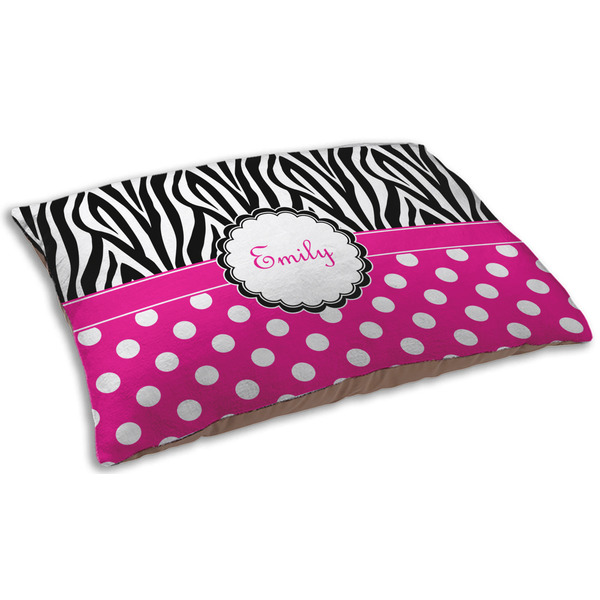 Zebra Print & Polka Dots Dog Beds - SMALL