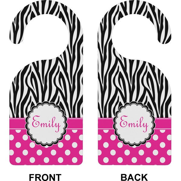 Zebra Print & Polka Dots Door Hanger (Approval)