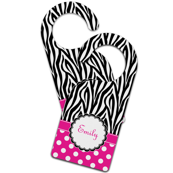 Zebra Print & Polka Dots Door Hanger - MAIN