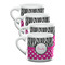 Zebra Print & Polka Dots Double Shot Espresso Mugs - Set of 4 Front