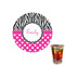Zebra Print & Polka Dots Drink Topper - XSmall - Single with Drink